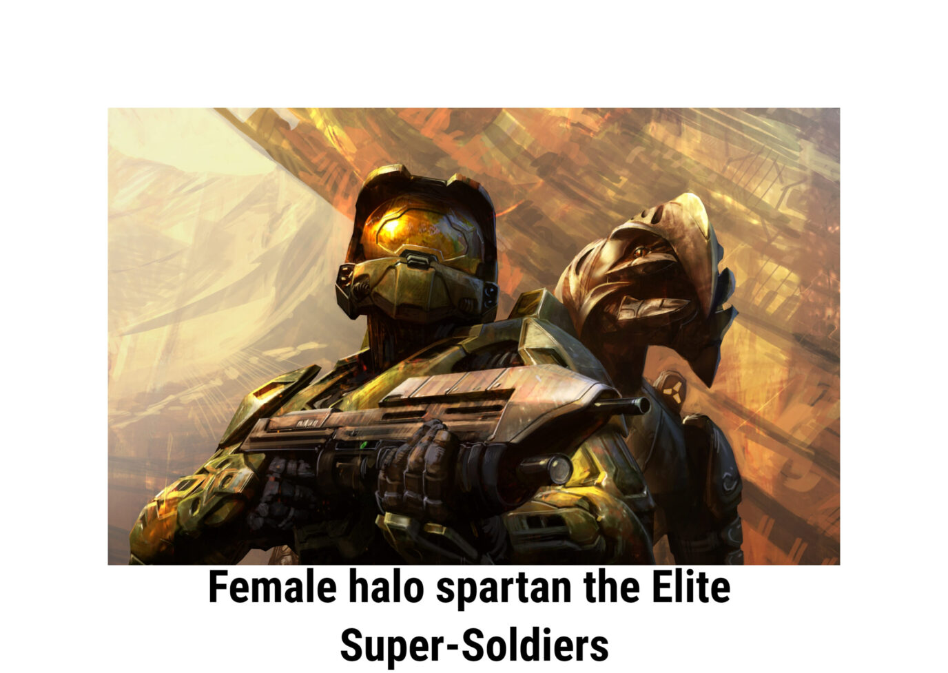 Female halo spartan the Elite Super-Soldiers