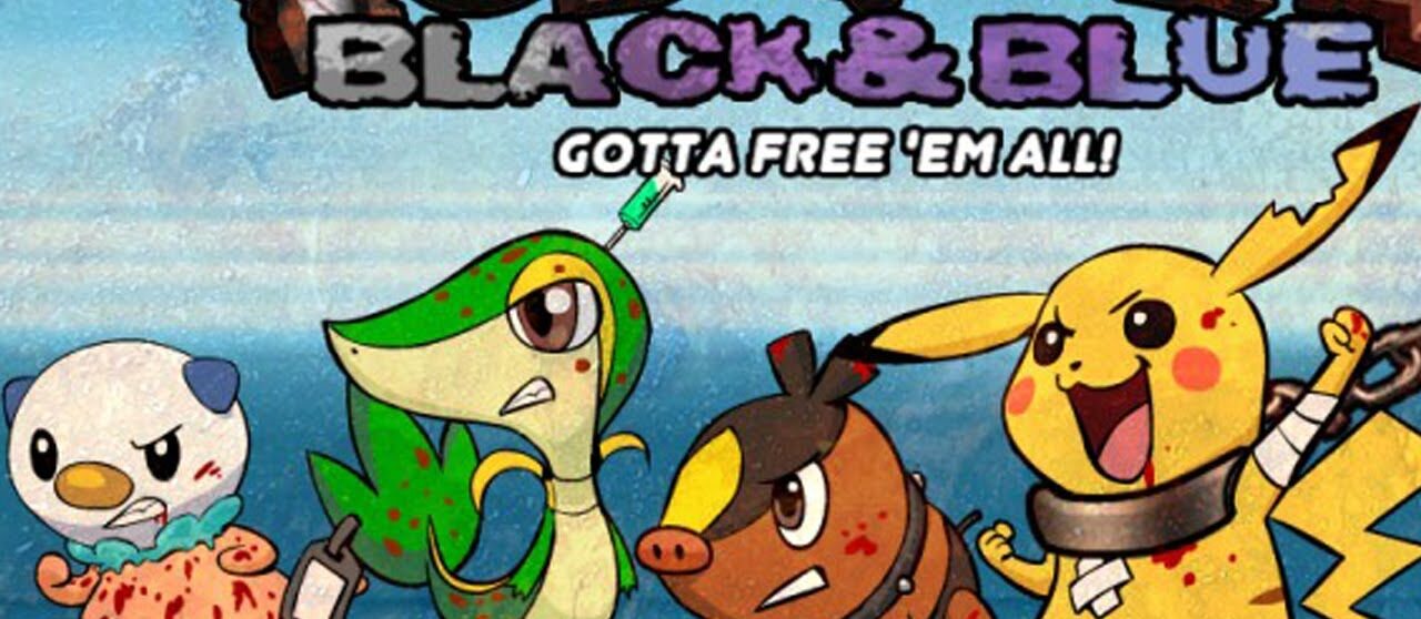 Pokemon black and blue and People for Ethical Treatment of Animals